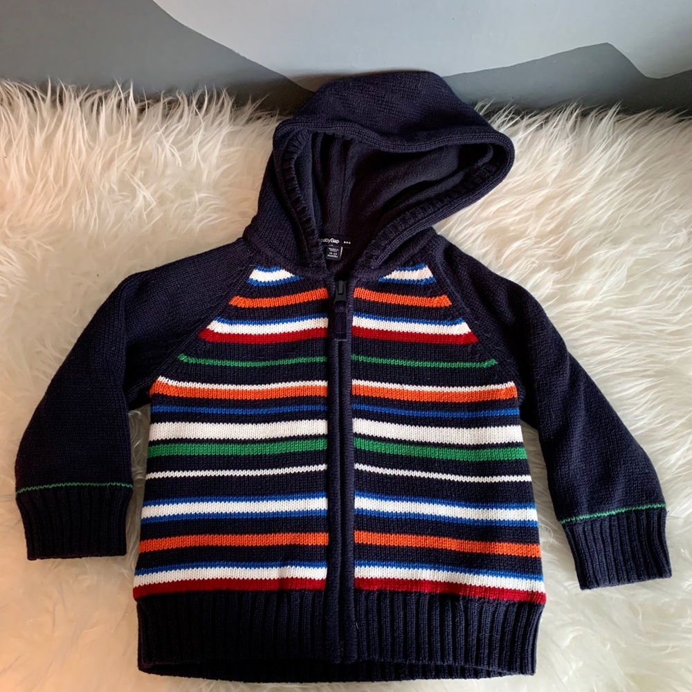 BABY GAP Knit Fleece Lined Hoodie | 18-24 Months